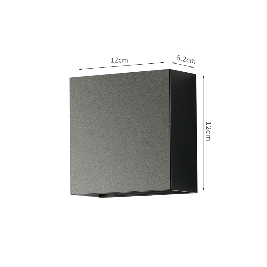Brilagi - LED зовнішній настінний світильник DOUBLERAY LED/4W/230V чорний IP65