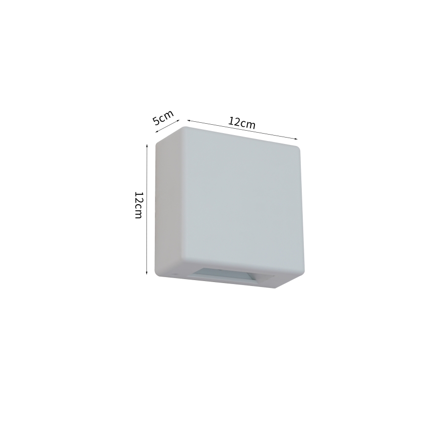 Brilagi - LED зовнішній настінний світильник DOUBLERAY LED/6W/230V білий IP54