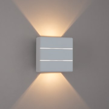 Brilagi - LED зовнішній настінний світильник DOUBLERAY LINE LED/6W/230V білий IP54