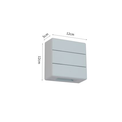 Brilagi - LED зовнішній настінний світильник DOUBLERAY LINE LED/6W/230V білий IP54