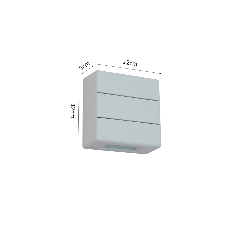 Brilagi - LED зовнішній настінний світильник DOUBLERAY LINE LED/6W/230V білий IP54