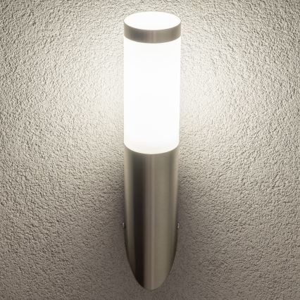 BRILAGI - LED з регулюванням яскравості зовнішня настінна лампа ELIA 1xE27/6W/230V 2700-6500K IP44 матовий хром