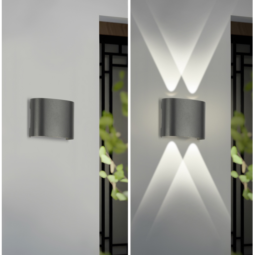 Brilagi - LED зовнішній настінний світильник FLAREBOX LED/4W/230V антрацит IP65