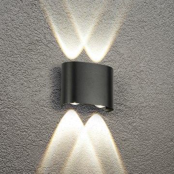 Brilagi - LED зовнішній настінний світильник FLAREBOX LED/4W/230V чорний IP65