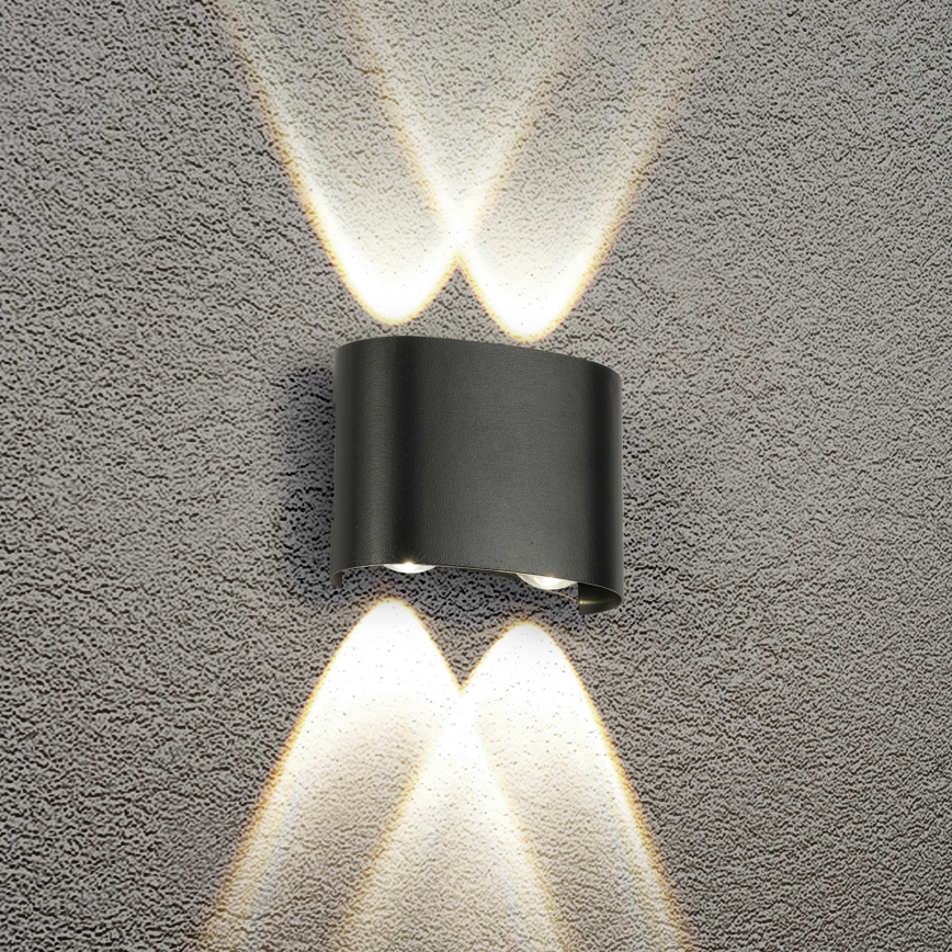 Brilagi - LED зовнішній настінний світильник FLAREBOX LED/4W/230V чорний IP65