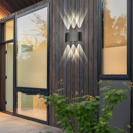 Brilagi - LED зовнішній настінний світильник FLAREBOX LED/6W/230V чорний IP65