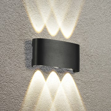 Brilagi - LED зовнішній настінний світильник FLAREBOX LED/6W/230V чорний IP65