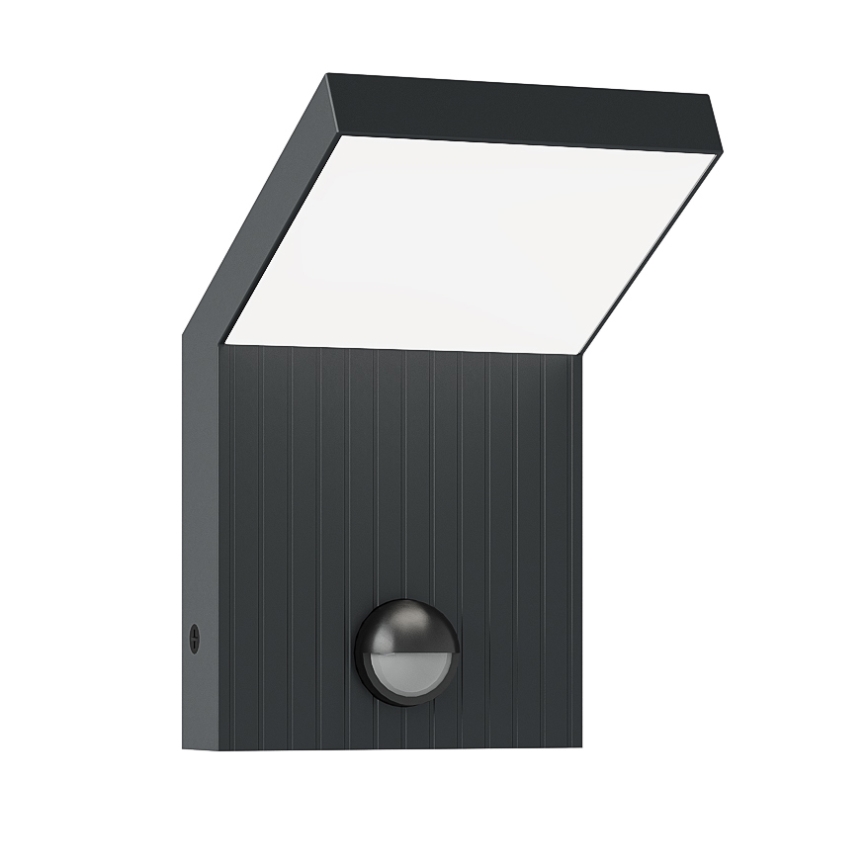 Brilagi - LED зовнішній настінний світильник з датчиком RIANO LED/8W/230V антрацит IP65