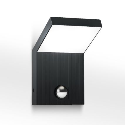 Brilagi - LED зовнішній настінний світильник з датчиком RIANO LED/8W/230V антрацит IP65