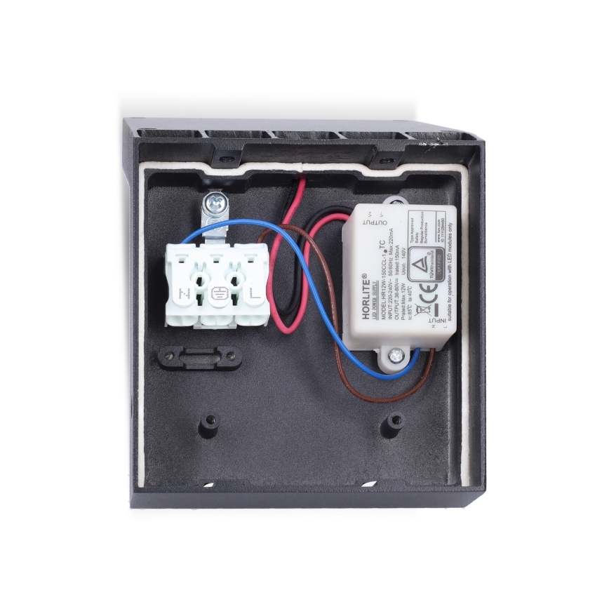 Brilagi - LED зовнішній настінний світильник з датчиком RIANO LED/8W/230V антрацит IP65