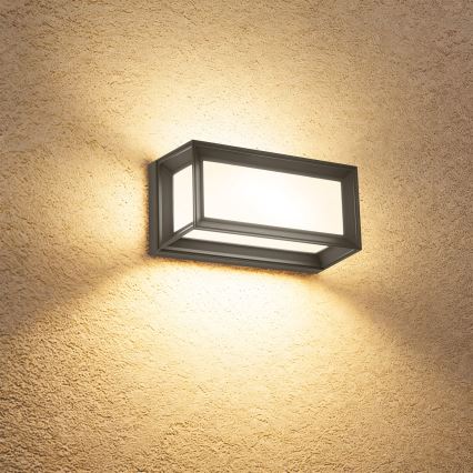 Brilagi - Світлодіодний зовнішній настінний світильник з датчиком PARKER LED/12W/230V антрацит IP44