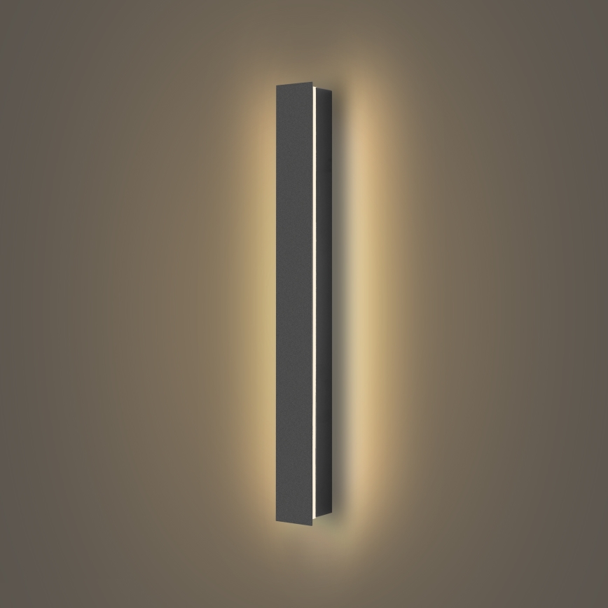 Brilagi - LED зовнішній настінний світильник LINEAR LED/12W/230V 3000K IP65 50 см антрацит