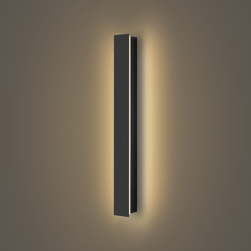 Brilagi - LED зовнішній настінний світильник LINEAR LED/12W/230V 3000K IP65 50 см чорний
