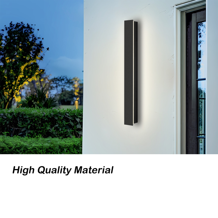 Brilagi - LED зовнішній настінний світильник LINEAR LED/12W/230V 3000K IP65 50 см чорний