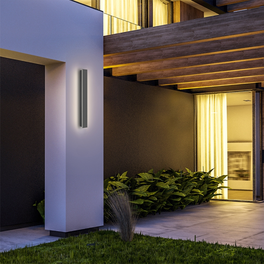 Brilagi - зовнішній настінний світильник LINEAR LED, 12 Вт, 230 В, 4000 К, IP65, 50 см, антрацит