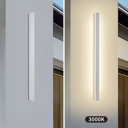 Brilagi - LED зовнішній настінний світильник LINEAR LED/22W/230V 3000K IP65 100 см білий CRI 90