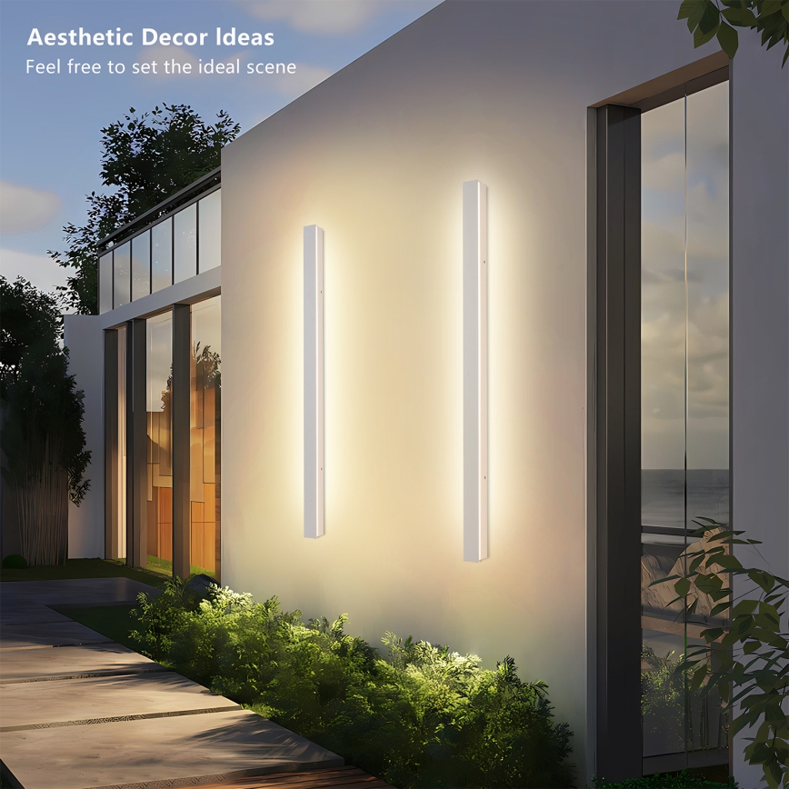 Brilagi - LED зовнішній настінний світильник LINEAR LED/22W/230V 3000K IP65 100 см білий CRI 90