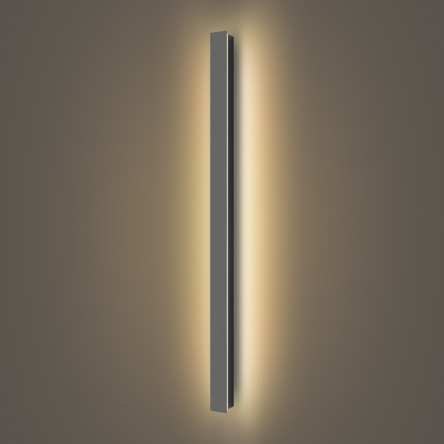 Брілагі - LED зовнішній настінний світильник LINEAR LED/22Вт/230В 3000К IP65 100 см антрацит