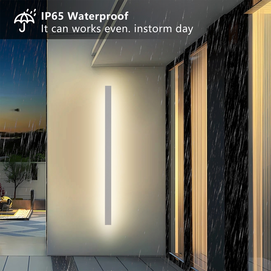 Brilagi - LED зовнішній настінний світильник LINEAR LED/32 Вт/230 В 3000K IP65 140 см білий CRI 90