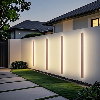 Brilagi - Зовнішній настінний LED‑світильник LINEAR LED/32W/230V 3000K IP65 140 см коричневий CRI 90