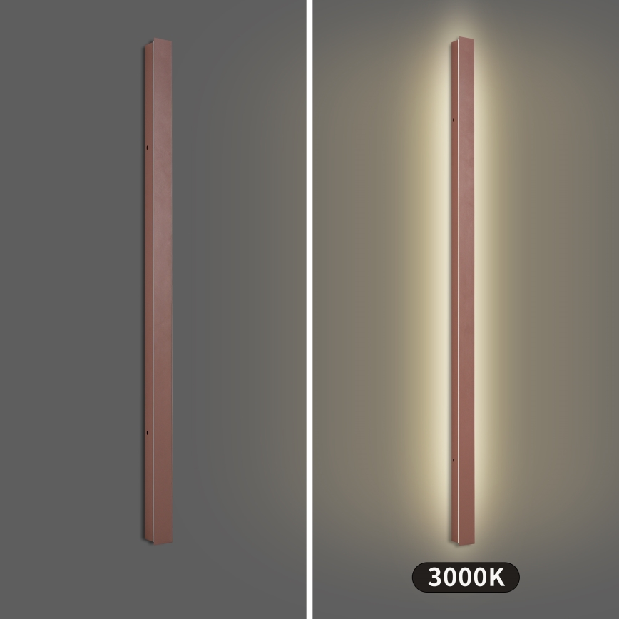 Brilagi - Зовнішній настінний LED‑світильник LINEAR LED/32W/230V 3000K IP65 140 см коричневий CRI 90