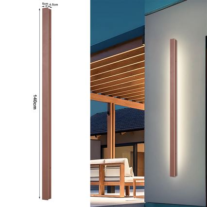 Brilagi - Зовнішній настінний LED‑світильник LINEAR LED/32W/230V 3000K IP65 140 см коричневий CRI 90