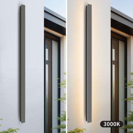 Brilagi - Зовнішній настінний світильник LINEAR LED/32 Вт/230 В 3000 К IP65 140 см антрацит