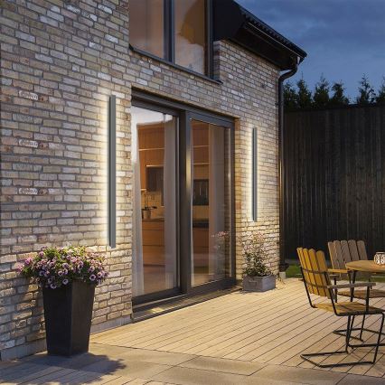 Brilagi - Зовнішній настінний світильник LINEAR LED/32 Вт/230 В 3000 К IP65 140 см антрацит