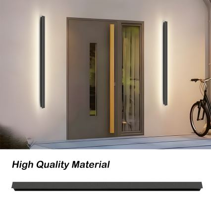 Brilagi - LED-зовнішній настінний світильник LINEAR LED/32 Вт/230 В 3000K IP65 140 см чорний
