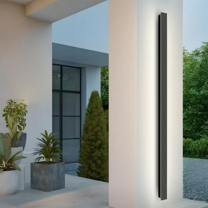 Brilagi - LED зовнішній настінний світильник LINEAR LED/32W/230V 4000K IP65 140 cm чорний CRI 90