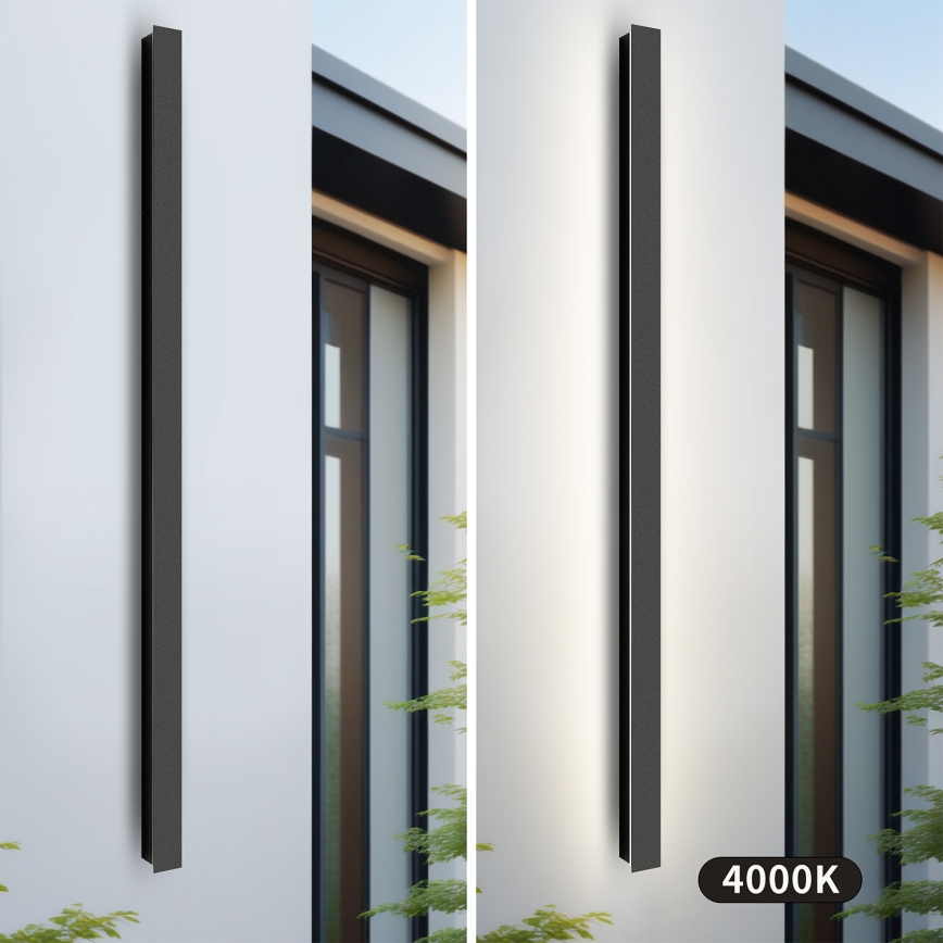 Brilagi - LED зовнішній настінний світильник LINEAR LED/32W/230V 4000K IP65 140 см чорний