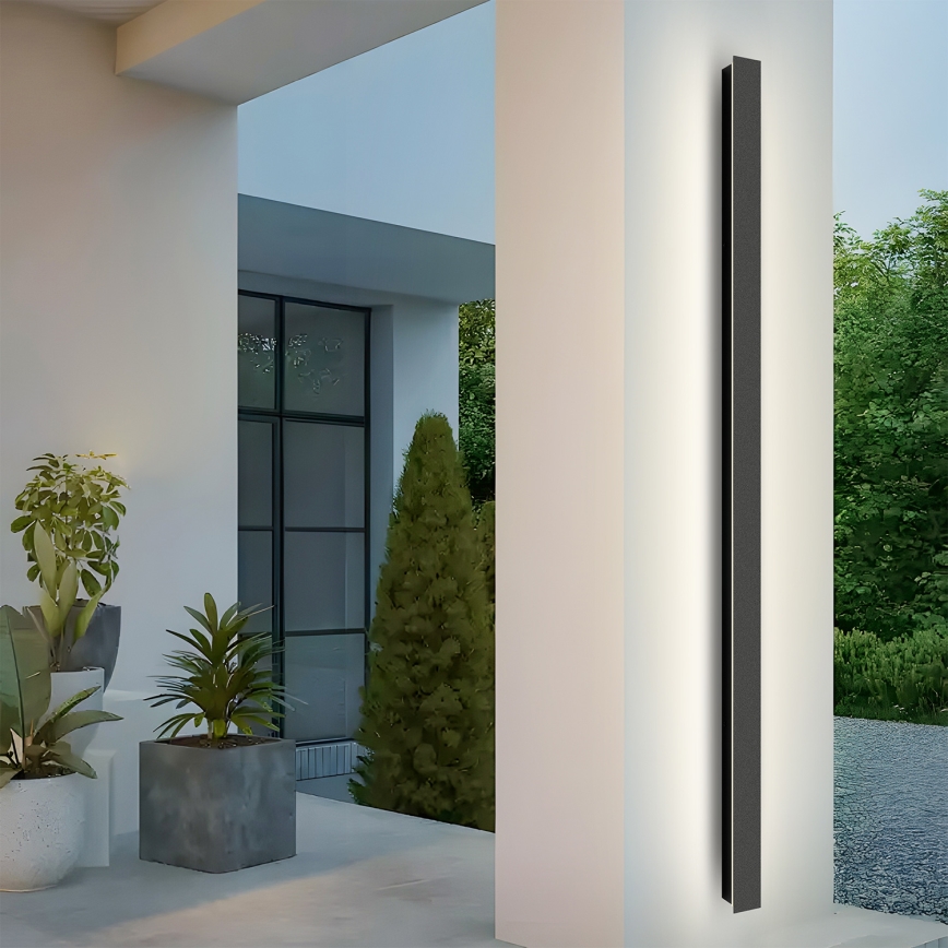 Brilagi - LED зовнішній настінний світильник LINEAR LED/32W/230V 4000K IP65 140 см чорний