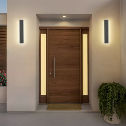 Brilagi - LED зовнішній настінний світильник LINEAR LED/8 Вт/230 В 4000K IP65 30 см антрацит CRI 90