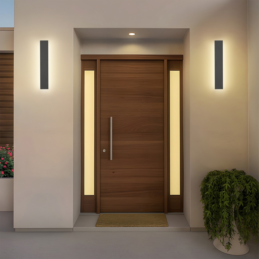 Brilagi - LED зовнішній настінний світильник LINEAR LED/8 Вт/230 В 4000K IP65 30 см антрацит CRI 90