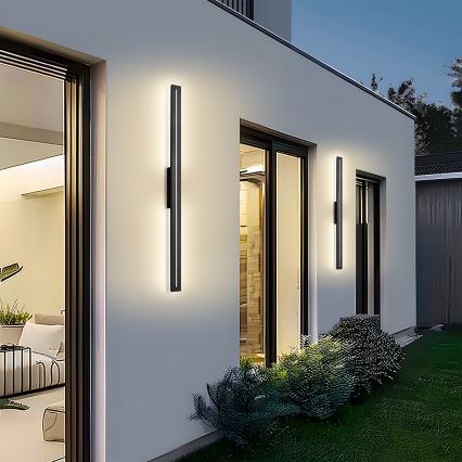 Brilagi - LED зовнішній настінний світильник LINEO LED/24W/230V 4000K IP65 100 cm чорний