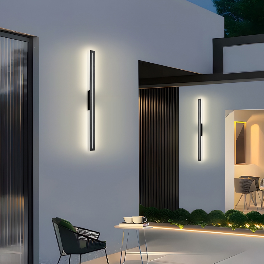 Brilagi - LED зовнішній настінний світильник LINEO LED/24W/230V 4000K IP65 100 cm чорний