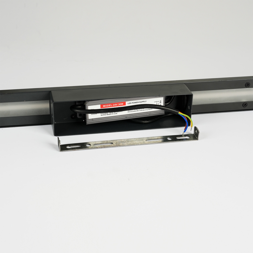 Brilagi - LED зовнішній настінний світильник LINEO LED/24W/230V 4000K IP65 100 cm чорний