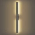 Brilagi - LED зовнішній настінний світильник LUNA LED/24W/230V 3000K IP65 100 cm антрацит