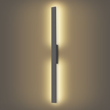 Brilagi - LED зовнішній настінний світильник LUNA LED/24W/230V 3000K IP65 100 cm антрацит