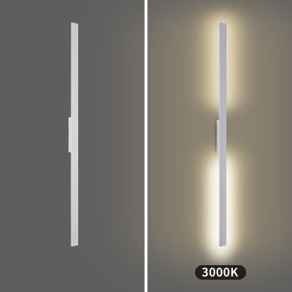 Brilagi - LED зовнішній настінний світильник LUNA LED/30W/230V 3000K IP65 150 см білий CRI 90