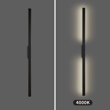 Brilagi - LED зовнішній настінний світильник LUNA LED/30W/230V 4000K IP65 150 cm чорний CRI 90