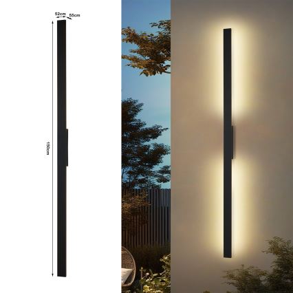Brilagi - LED зовнішній настінний світильник LUNA LED/30W/230V 4000K IP65 150 cm чорний CRI 90