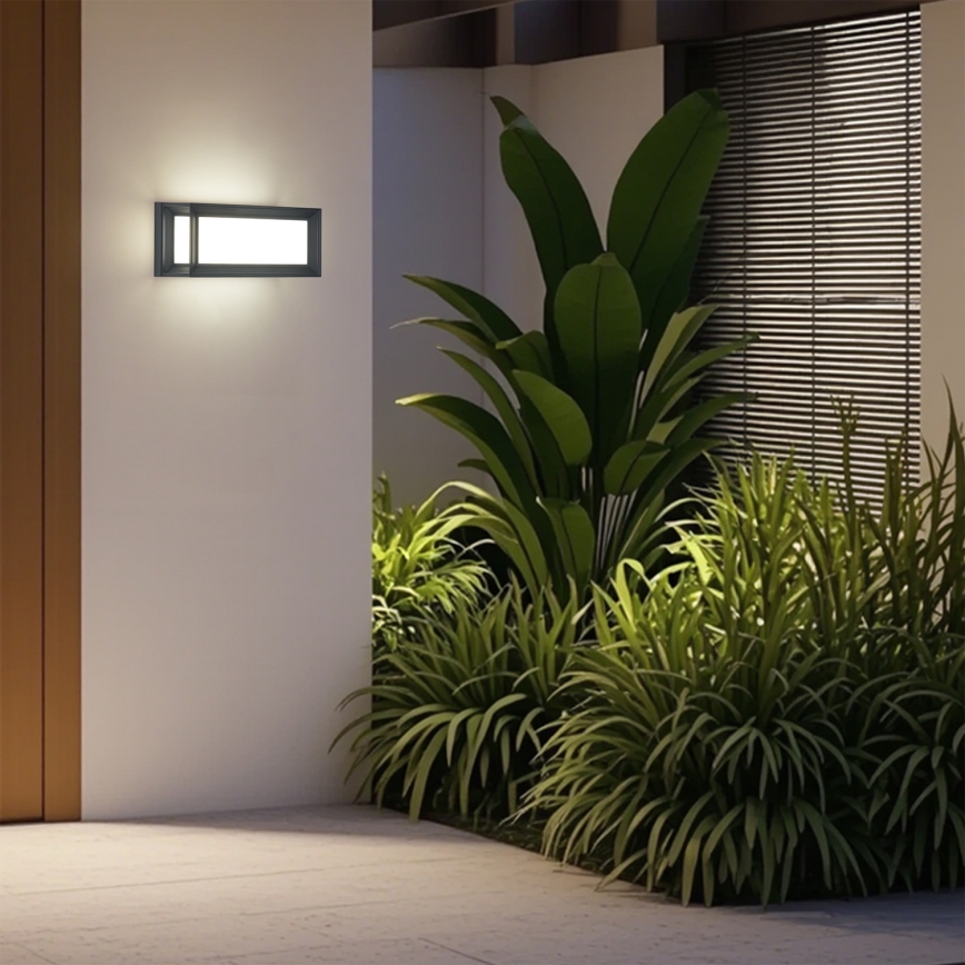 Brilagi - LED зовнішній настінний світильник PARKER LED/12W/230V антрацит IP44