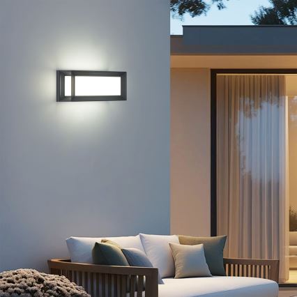 Brilagi - LED зовнішній настінний світильник PARKER LED/12W/230V антрацит IP44