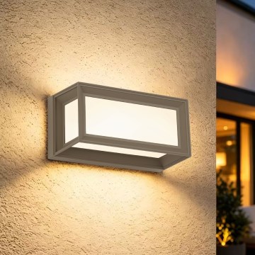 Brilagi - LED зовнішній настінний світильник PARKER LED/12W/230V сірий IP44