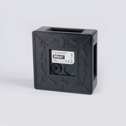 Brilagi - LED зовнішній настінний світильник QUADRAY LED/6W/230V чорний IP54