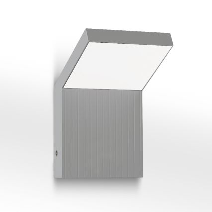 Brilagi - LED зовнішній настінний світильник RIANO LED/8W/230V сріблястий IP65