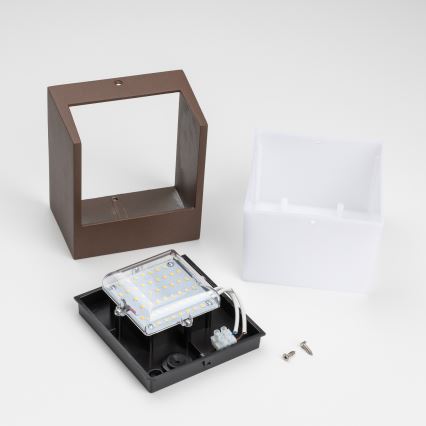 BRILAGI - LED зовнішній настінний світильник TERNI LED/12W/230V коричневий IP44