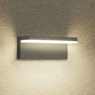 Brilagi - LED зовнішній настінний світильник TESSI LED/10W/230V антрацит IP54