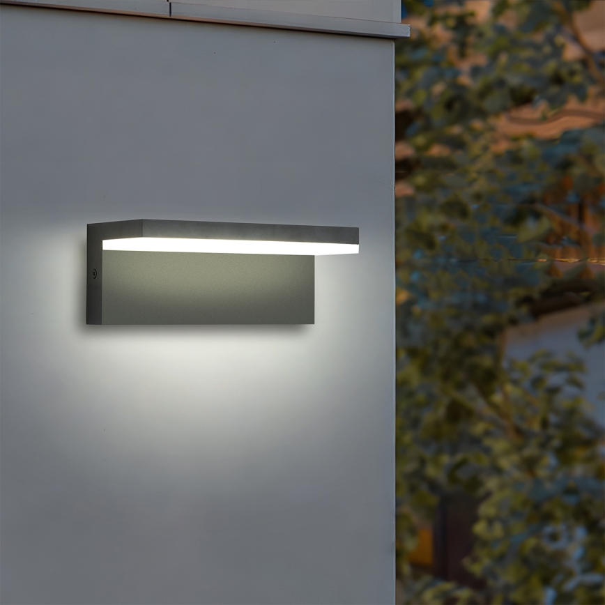 Brilagi - LED зовнішній настінний світильник TESSI LED/10W/230V антрацит IP54